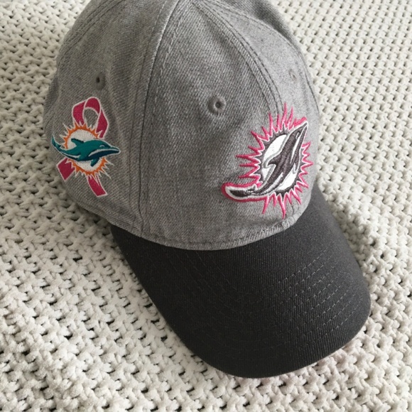MIAMI DOLPHINS WOMAN'S CANCER SUPPORTING BASEBALL CAP - Picture 2 of 6